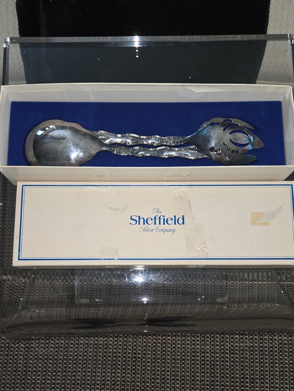 The Sheffield Salad Servers - Silver Plated Set